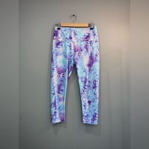 Multicolor Apana Cropped Active Leggings Size M EUC